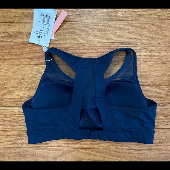 🆕 Yvette Sports Bra with sewn in padding, Size MEDIUM (US 8), Color BLUE - Picture 2 of 7